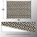 SAND MINE Waterproof Outdoor Rug 9x12 ft, Plastic Reversible Rug, Modern Area Rug, Large Floor Mat for Outdoors, RV, Patio, Backyard, Deck, Picnic, Beach, Camping