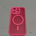 TOCOL for Phone 15 Pro Case, Compatible with Magsafe Charger, Full Camera Protection, Drop Protection, Translucent Matte Phone Case for iPhone 15 Pro 6.1 inch (Hot Pink)