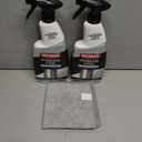 Weiman Stainless Steel Cleaner & Polish, 2 Pack, Anti Fingerprint Spray Stainless Steel Cloth, Water Spots & Grease, No Streaks or Residue, Safe for Metal Polish, Chrome, Appliances, Sinks & Grills