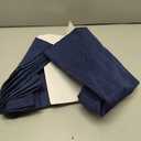 Pleated Fabric 59" Wide Material for Mural Decoration Background Wall Creative Sewing (straighten1.5 meters, Navy Blue)