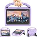 8in Tablet Case for Kids, Not Fit iPad TCL 8inch Tablets -Patamiyar Lightweight Shockproof Case with Handle Stand -Light Purple