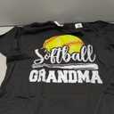 Softball Grandma Softball Player Game Day T-Shirt Small