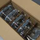 M MCIRCO [5-Pack,36 Oz] Glass Meal Prep Containers 2 Compartments Portion Control with Upgraded Snap Locking Lids Glass Food Storage Containers, Microwave, Oven, Freezer and Dishwasher (4.5 Cups) (Gray)