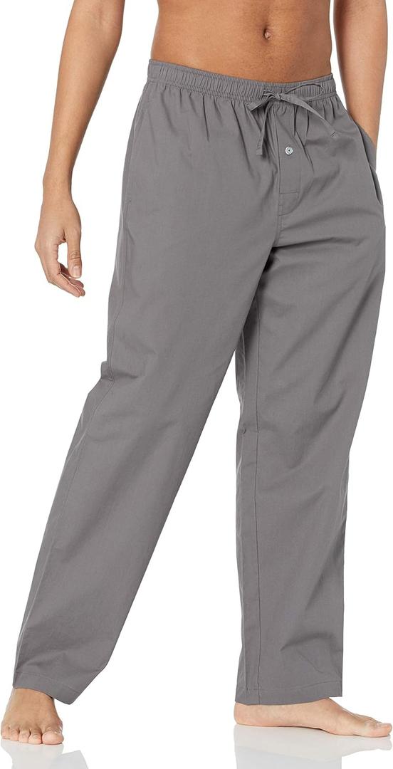 Amazon Essentials Mens Straight-Fit Woven Pajama Pant with Pockets (XL)