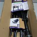 Air-Crutch Lightweight Walking Crutch, Adult Crutches for Walking with Comfortable Underarm Pads and Ergonomic Grips, Adjustable Height 4'7"-6'7", 300 lb Capacity, Black