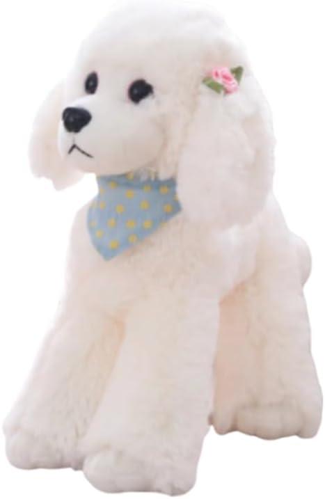Poodle Plush Toys, Soft and Cute Poodle Plush Toys, Pillows, Cushions, the Best Gift for Your Family and Friends. 1 pc. (White 12 inches)