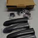 Door Handle Cover Trim Compatible with Toyota 4Runner 4WD N280 Prado J150 2010-2022 2018 2019 2020 2021 Car Styling Accessories Exterior Door Handles with Smart Key Holes Carbon Fiber style 8PCS ABS
