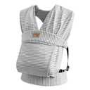 Baby Wraps Carrier Newborn to Toddler, Kangaroo Baby Easy Wearing Wrap, Adjustable Soft Baby Holder Front Chest Sling Carriers Perfect Infant Essentials Gifts (Striped Grey, Cotton)