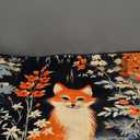 Vintage Fox Pattern Half Round Door Mat, Non-Slip Entrance Welcome Mat for Indoor Semi Circle Bathroom Floor Rugs Outdoor Mats House Entry Way Heavy Duty Doormat for Kitchen Living Room 36x24 Inch