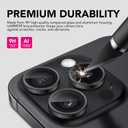 5 x UARMOR Glass 3 Pack Clear Screen Protector & 1 Pack Camera Lens Protector for [ iPhone 15 Pro Max ] 9H Tempered Glass with Easy Installation Kits (3+1 Pack)