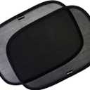 Enovoe Car Window Shades for Baby (2 Pack) - 21x14 Inches Sun Shade Blocker, Cling - Glare Shield and UV Rays Protection for Your Child - Side Windows Screens for SUV- Mesh Window Shades for car Baby