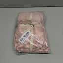 Creative Co-Op 18" Square Cotton Napkins w/ Stripes, Red & Cream Color, Set of 4