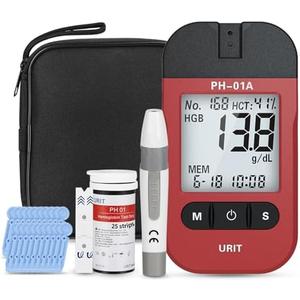 Hemoglobin Test Kit, Hemoglobin Meter with 25 Test Strips