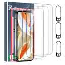 Ferilinso Full Coverage 3 Pack Screen Protector for Google Pixel 9 Pro [Phone Case Friendly], 3 Pack Tempered Glass Camera Lens Protector Accessories [Auto- Dusting & Adhesive]