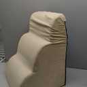 3-Step Dog Ramp and Stairs for Sofa and Chair - Non-Slip Sturdy Pet Steps for Small Dogs and Cats,15.7" H,Beige