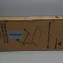 Vaunn Medical Pneumatic Adjustable Overbed Bedside Table with Wheels (Hospital and Home Use) (Black)