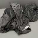 H.VERSAILTEX Velvet Recliner Chair Covers 1-Piece for Reclining Chair, Recliner Cover Feature Thick Luxury and Soft Fabric with Elastic Bottom, Anti-Slip Foams Attached (Grey, Large)