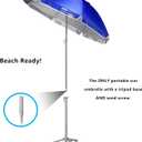Wondershade Ultimate Portable Sun Shade Umbrella Lightweight Adjustable Outdoor Patio & Beach Umbrella with Tripod Base (Blue)