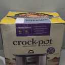 Crock-Pot Large 8-Quart Programmable Slow Cooker with Auto Warm Setting Black Stainless Steel