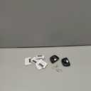 Kingdder 6 Pcs 8 Dip Switch 310mhz Garage Door Remote Compatible with Linear Delta 3 (DT DTA DTD DTC DNT00002A) Gate Opener Remote with Keychain (Black,White Button)