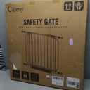 Baby Gate No Drilling, 29"-40" Auto Close Dog Gate Indoor for Doorways & Stairs, Pressure Mounted Adjustable Pet Gate, Easy Walk Through Child Gate for Children & Pets Stroller Friendly, White