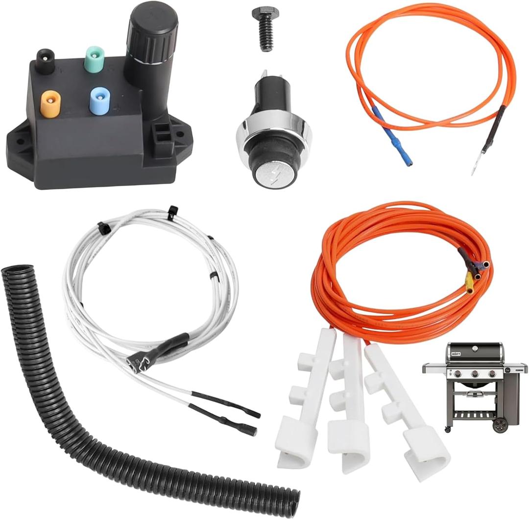 66354 Igniter Kit for Weber GS4 Genesis II Grill Parts Ignition 69308 for Weber GS4 2 E-310 Replacement, Genesis 2 E315, 2 S310, II S315, II SE-310, II SE-315, II CE-310, II CSE-315, II CSS-315 Grills