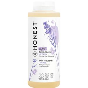 The Honest Company Foaming Bubble Bath & Baby Wash, Tear-Free, Hypoallergenic, Natural Formula, Lavender Calm Scent, 12 fl oz