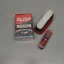 QUANROL 2-Pack Automotive Oil Film Cleaning Brush  Car Clear Vision Glass Cleaner for Car Windows Car Windshield Cleaner for Cleaning Brush,Light Red