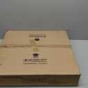 GENGXING LED Ceiling Light,Modern Dimmable Flush Mount Ceiling Light Fixture,Walnut Color Low Profile Circle Ceiling Lamp for Living Room,Entryway,Bedroom,Kitchen (19.7Inch)