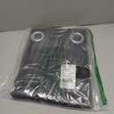 NICETOWN Pitch Black Solid Thermal Insulated Grommet Blackout Curtains/Drapes for Bedroom Window (2 Panels, 42 inches Wide by 63 inches Long, Black)