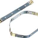 Uxcell Metal Internal Flex Frames, 2 Pcs 7.09" x 0.55" Flex Frame Kiss Lock Clasp, Handbag Frame Hardware Accessories Bag Clip for DIY Clutch Coin Purse Handmade Sewing Making Craft