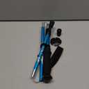 A ALAFEN Lightweight Collapsible Trekking Pole - 7075 Aluminum Adjustable Walking Stick for Hiking & Travel, Foldable Quick-Lock Design, Single Pole for Adults & Seniors (1 PC(1 Pole), Light Blue 95 -110CM)