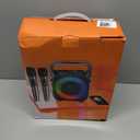 Karaoke Machine, Portable Bluetooth Speaker with 2 Wireless Microphones for Adults & Kids with Lights, Karaoke Microphone with PA System Supports USB/TF/REC/FM/AUX for Home Party Home System Packages (Black)