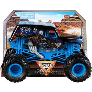 Monster Jam, Official Son-Uva Digger Monster Truck Collectible Die-Cast Vehicle 1:24 Scale Kids Toy for Boys and Girls Ages 3+