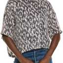 Velvet by Graham & Spencer Women's Short Sleeve Sequin Blouse, Size Small