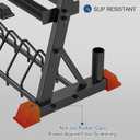 ULTRA FUEGO Dumbbell Rack 3-Tier Weight Plate Rack Storage Stand for Dumbbell/Kettlebell/Weight Plate and Curl Bar