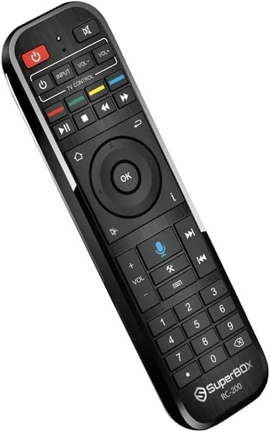 RC-200 Voice Remote Control for Super Smart TV Box S5 Pro S5 Max S6 Pro S6 Max S6 Ultra