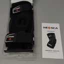 NEENCA Professional Knee Brace for Knee Pain, Hinged Knee Support with Patented X-Strap Fixing System, Medical for Pain Relief, Arthritis, Meniscus Tear, ACL, PCL, MCL, Runner, Sport -FSA/HSA Eligible (Black - Single), XL