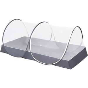 Mengersi Mosquito Net for Bed,Large Pop Up Mosquito Tent Portable Foldable Mosquito Net Bed Canopy for Bed Camping Travel Patio,Free Installation (Gray,1PC)