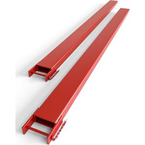 Forklift Pallet Extensions, 72 Inch Fork Extensions 5.3 Inch Width, 5500 LBS Capacity Heavy Duty Fork Extensions for Forklifts, 1 Pair Forklift Extensions for Forklift Truck
