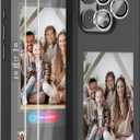 5 in 1 e Ink Phone Case for iPhone 15pro, Smart NFC Ink Screen Phone Case, with Camera Lens Protectors, DIY Photos, Anti-Scratch