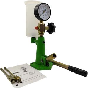 Common Diesel Injector Test Nozzle Tester S80H 600Bar 8700PSI Adjusting Calibrating Diesel Engine Fuel Injector Tester with Metal Base and Dual Scale Gauge to Adjust Injector Nozzle Pressure