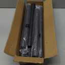 Closet Rod 50-99 Inches, Adjustable Heavy Duty Metal Black Closet Rods for Hanging Clothes 1.3 Inches Diameter for Wardrobes Laundry
