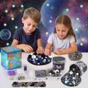 Astronaut Galaxy Slime for Kids, Big Slime Bucket with Clay, Glow in The Dark Slimes Kit for Girls and Boys Ages 8-12, Slimes Party Favors for Birthday Easter, Sensory DIY Toys