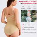 Nebility Shapewear for Women Tummy Control Shapewear Bodysuits Seamless Body Shaper Waist Trainer Body Suit, M-L 