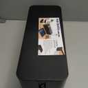 [Set of Three] Cable Management Boxes Organizer, Large Storage Wires Keeper Holder for Desk, TV, Computer, USB Hub, System to Cover and Hide & Power Strips & Cords (Black)