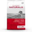 Diamond Naturals Adult Dry Dog Food Lamb Meal and Rice Formula Made with High Quality Lamb Protein, Probiotics and Essential Nutrients to Support Balanced and Overall Health 40Lb (40 Pound (Pack of 1)), Best By: 17/JUN/2026