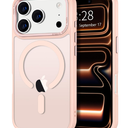 Hython Case for iPhone 17 Pro Max Case Magnetic Translucent Matte Phone Cases 6.9" [Compatible with MagSafe] Thin Slim Fit Shockproof Bumper Hard Protective Cover Women Men Girls, Frosted Cream White