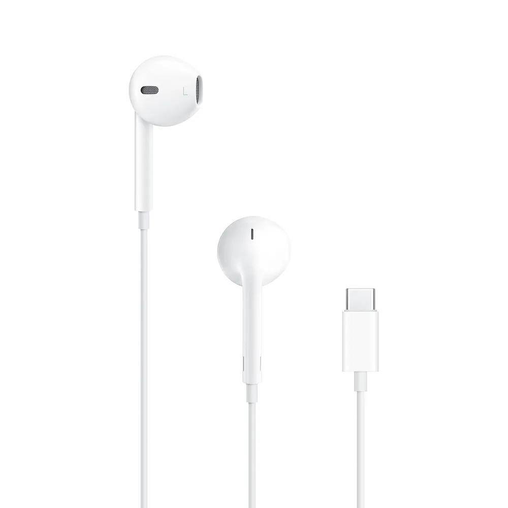 Apple EarPods Headphones with USB-C Plug, Wired Ear Buds with Built-in Remote to Control Music, Phone Calls, and Volume, White