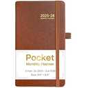 2025-2028 Pocket Monthly Planner, 3 Year Calendar 2025-2028, 6.2’’ x 3.6’’, Small Pocket Calendar 2025, 36 Months from Jul 2025 - Jun 2028, Hardcover, Back Pocket, Thick Paper, Lightweight to carry